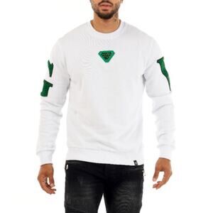 GEORGE V GV SIGNATURE CHENILLE CREWNECK WHITE - GV-2409 - XL